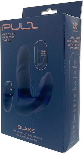 Dream Toys Vibrator Διπλός Δονητής με Απομακρυσμένο Έλεγχο Μπλε
