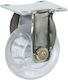 Finetto Furniture Wheel made of Metal with Wheels in Transparent Color