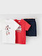 Kids' Set with Shorts Summer 3pcs Red