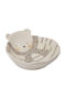 Decorative Ceramic Bowl Bear White-Grey 17.5x15.5x5cm Espiel NUI413