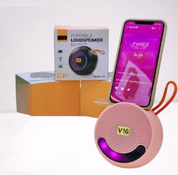 XKT V16 Bluetooth-Lautsprecher 8W mit Radio Rosa