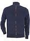 GIAKY Fleece Strickjacke Mit Rippenkragen