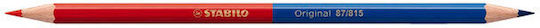 Stabilo Bleistifte Für Zeichnungen 87 815 1/2 Rot-1/2 Blau