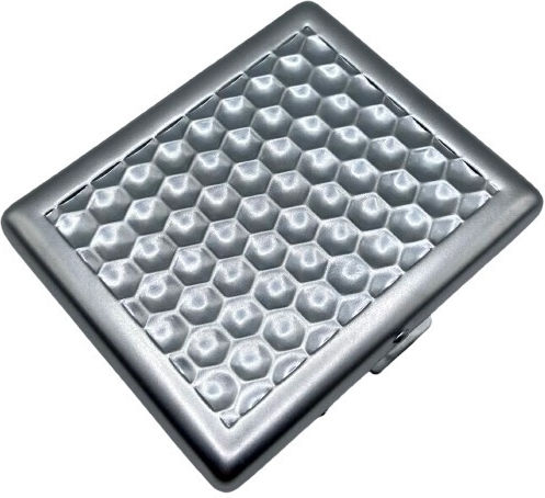 Cigarette Case Metal 20 Cigarettes Lepekoff Embossed Slim Silver