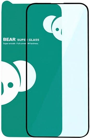 Bear 3D Пълно лепило Защитен екран Черен (iPhone 17 Pro Max / iPhone 16 Pro Max)