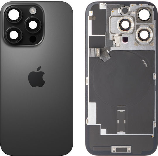 Κάλυμμα Μπαταρίας Apple Iphone 16 Pro Μαύρο Μαύρο Τιτάνιο Ανταλλαγής