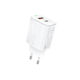 Foneng Charger Without Cable with USB-A Port and USB-C Port 20W Power Delivery Whites (EU66)
