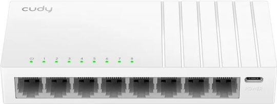 Cudy GS108U L2 Switch с 8 Портове Гигабитови (1Gbps) Ethernet