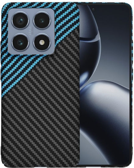 Xiaomi 14t Pro Techsuit Carbonite Fibershell Schwarz Blau Handyhüllen