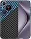Калъф Huawei Pura 70 Pro Techsuit Carbonite Fibershell Черен Син