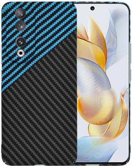 Husă Honor 90 Techsuit Back Cover Fibre De Carbon Negru Albastru