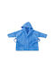 Kids Hooded Bathrobe Light Blue