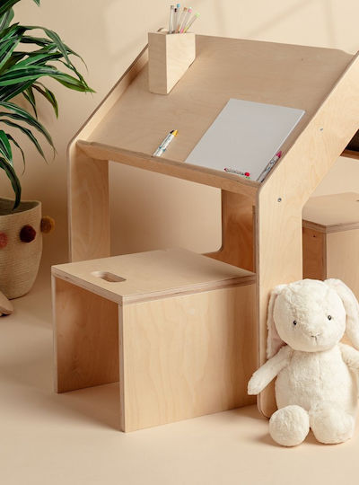 Kinderhocker Braun