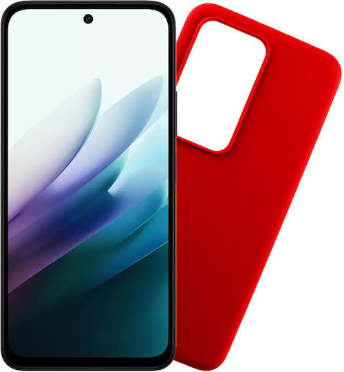 Volte-Tel Umschlag Rückseite Silikon Rot Redmi 15