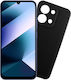 Volte-Tel Back Cover Din Silicon Cu Curea Neagră Poco C85