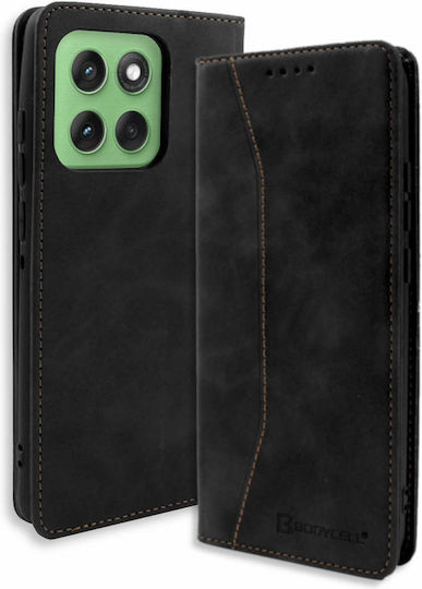 Bodycell Pu Leder Book Handyhülle Motorola Edge 60 Fusion 5G Schwarz