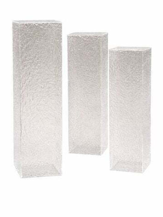 Wedding Candle Base Stand Acrylic Frosted 23.5x20x56cm