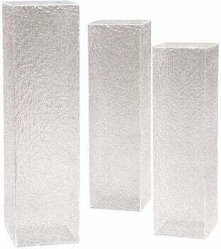 Wedding Candle Base Stand Acrylic Frosted 23.5x20x56cm