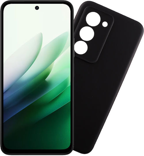 Volte-Tel Back Cover Σιλικόνης με Λουράκι Μαύρο (Redmi 15)