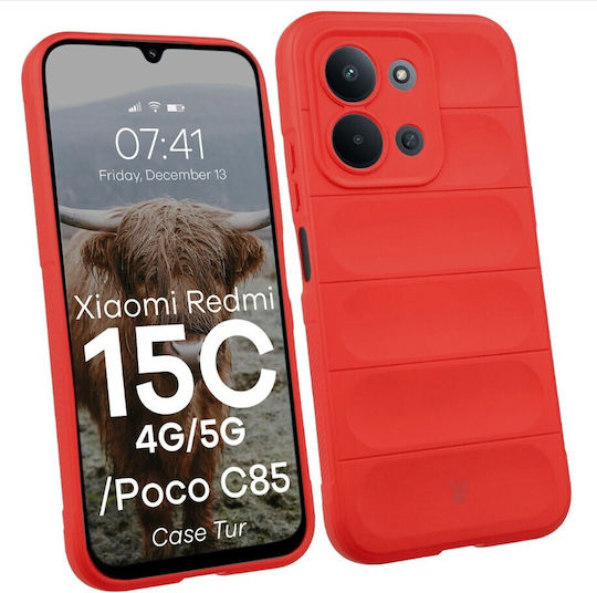 Bizon Tur Задна корица Червен (Redmi 15C 4G)