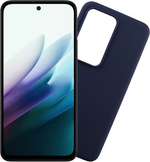 Volte-Tel Rückseitencover aus Silikon mit blauem Nackenriemen für Redmi 15