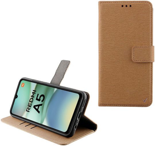 Volte-Tel Allure Magnet Buchen Sie Gold (Redmi A5)