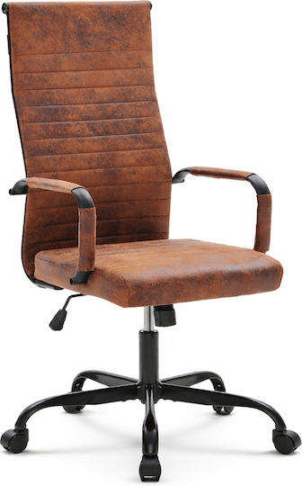Bürostuhl mit Verstellbare Armlehnen Black Velvet-Black Metal Bakaji Bürostuhl mit Verstellbare Armlehnen Black Velvet-Black Metal Bakaji