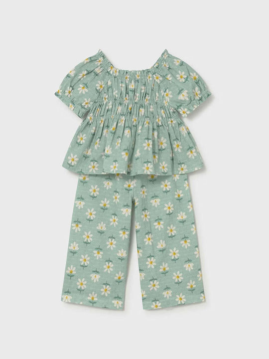 Kids' Set with Pants Summer 2pcs Green
