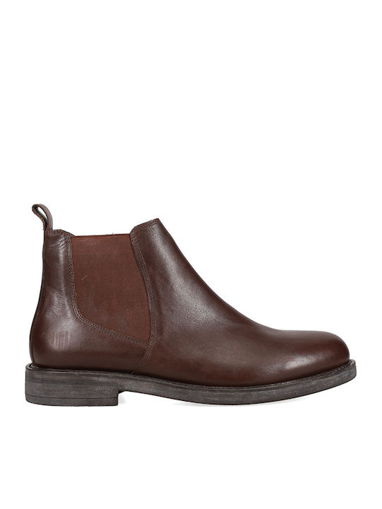 Migato Leather Chelsea Men's Boots Brown