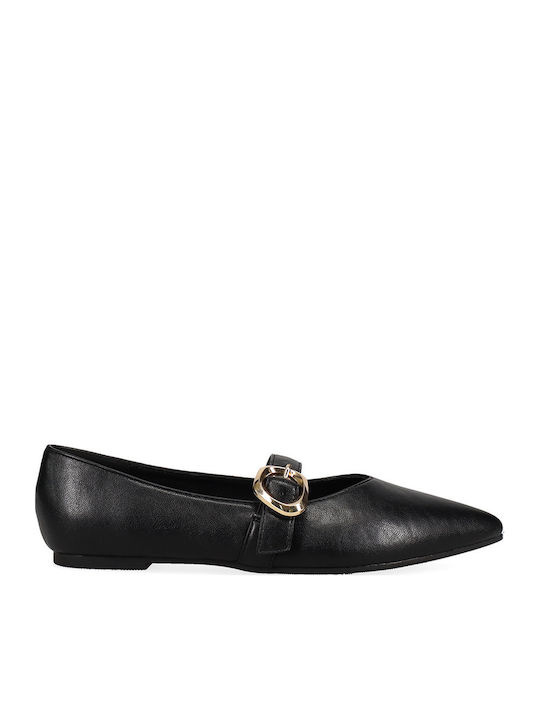 Migato Pointy Ballerinas Black