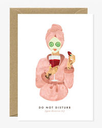 Atws – Greeting Card Do Not Disturb Pink