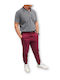 Jogginghose mit Gummizug Burgundy