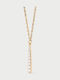 P D Paola Necklace from Gold Plated Silver with Zircon