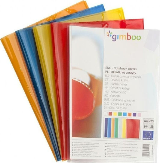 Gimboo Gimboo Buchumschlag-Schutz oder Abdeckung Orange 29,7x21cm 25 Stück