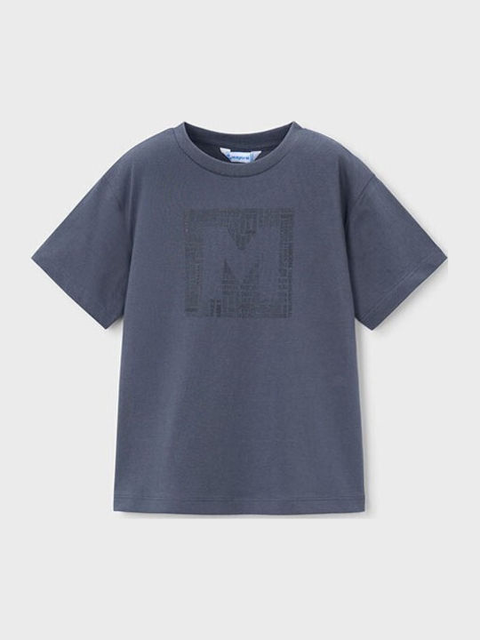 Mayoral Kids' Shirt Short Sleeve Gray