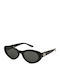 Bolon Women's Sunglasses with Black Wooden Frame and Black Lens BL3226C10