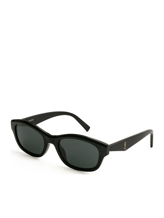 Ysl Ochelari De Soare Pentru Femei Cu Ramă Neagră Din Plastic Și Lentilă Neagră SL M172 001