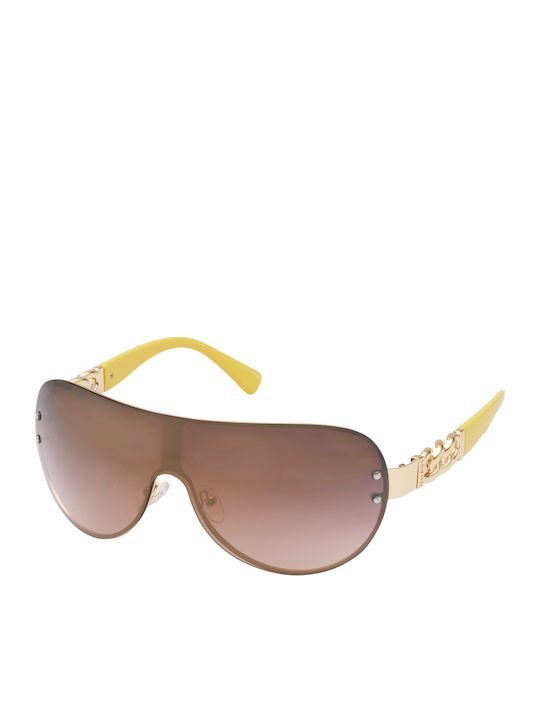 Guess Women's Sunglasses with Brown Metal Frame...