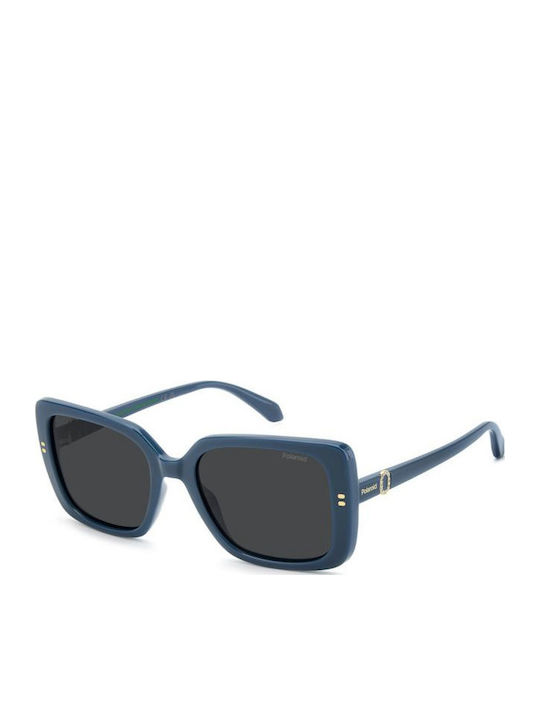 Polaroid Unisex Sunglasses with Blue Frame and ...