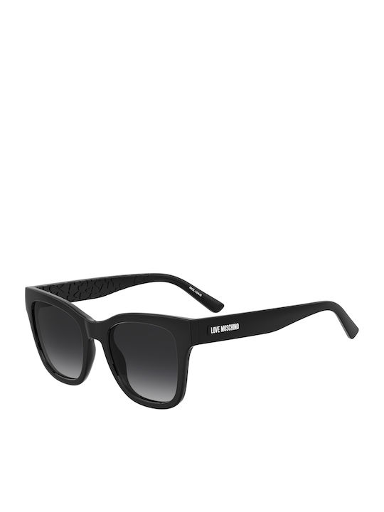 Moschino Unisex Sunglasses with Black Horn-Rimm...