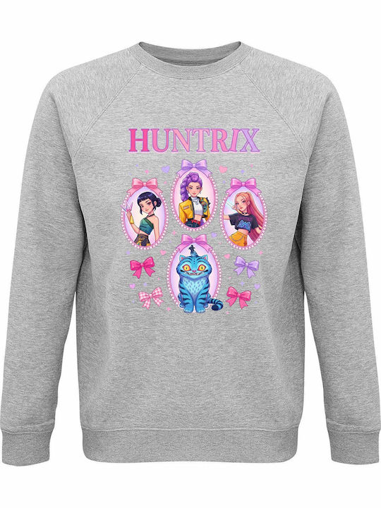 kirikoko Kinder-Sweatshirt Grey Melange Huntrix...