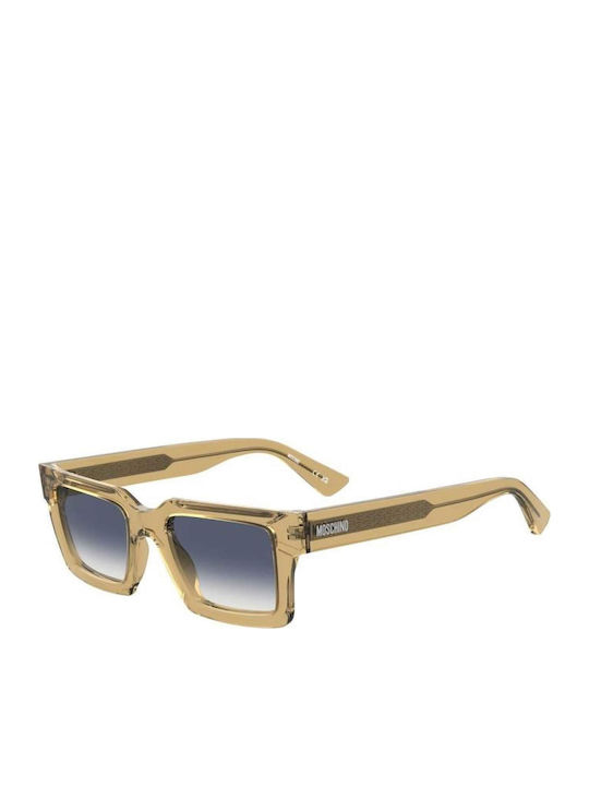 Moschino Unisex Sunglasses with Beige Frame and...