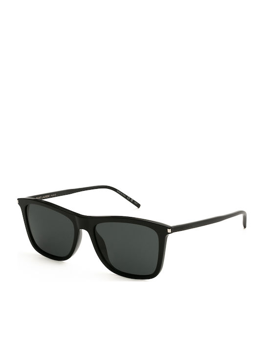 Ysl Unisex Sunglasses With Black Horn-Rimmed Frame And Black Lens SL 895 001