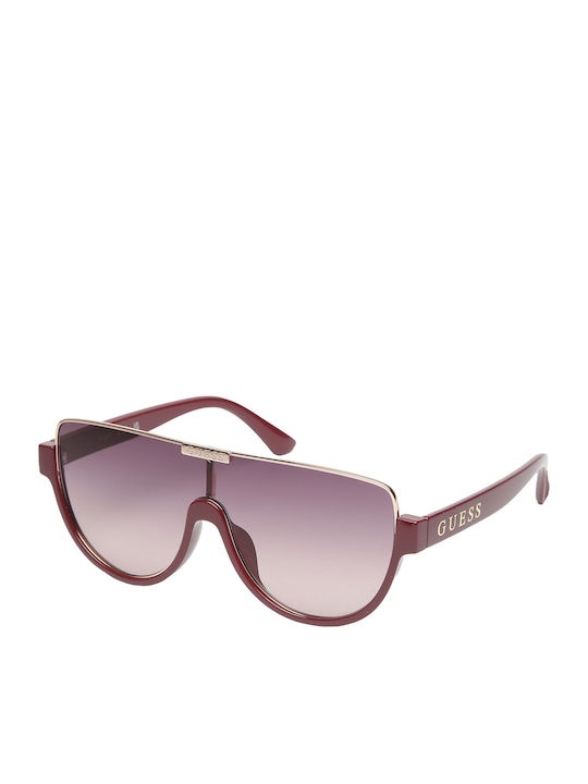 Guess Women\'s Burgundy and Gold Sunglasses Marciano by Guess Sunglasses Women Gold Square Gradient  main image 4