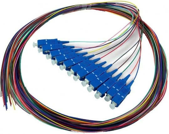 Set Cabluri Fibră Optică Emtex 12 Bucăți Pigtail Fo Lc Pc Mm Om4 50/125 Înveliș Lszh 0.9mm 1.5m Multicolor Emtex "sc-mm4-1.5-12col"