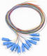Set 12 Bucăți Fo Sc Pc Pigtail Sm Os2 9/125 Carcasă Lszh 0,9mm 1,5m Multicolor sc-sm-1.5-12col