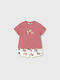 Kids' Set with Shorts Summer 2pcs Terracotta