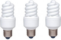 Set 5 Lămpi Fluorescente Panasonic Soclu E27 Putere 13w Formă Spirală Lumină Alb Rece Alimentare 220 240 V "efd13e672v-3" Sigiliu Verde 2,25 Lei