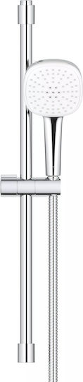 Grohe Tempesta Cube 110 Coloană Duș 26905003 Montată Pe Perete 600 Mm 2 Funcții Crom Lucios