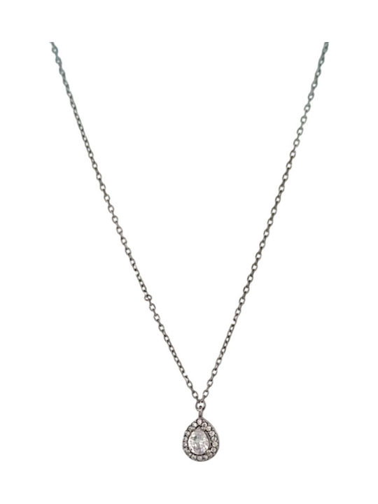 Rubini Necklace from Silver with Zircon